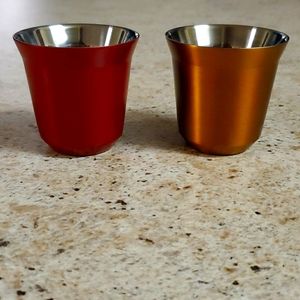 2 Nespresso Pixie Espresso Cups